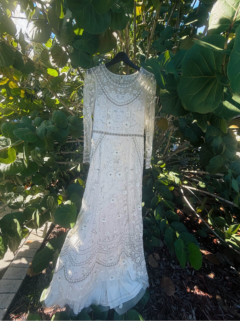 Melissa Sweet Ivory Beaded Lace Wedding Dress